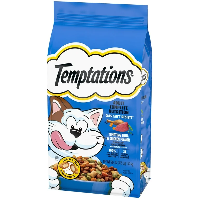 temptations dry cat food