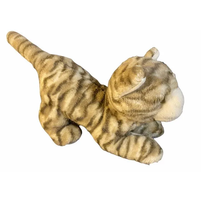 striped cat plush toy