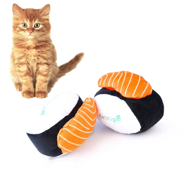 cat toys sushi