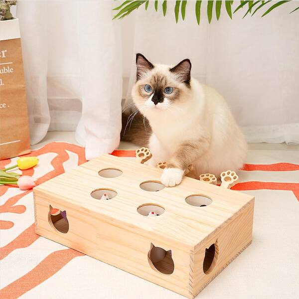 wooden cat toys