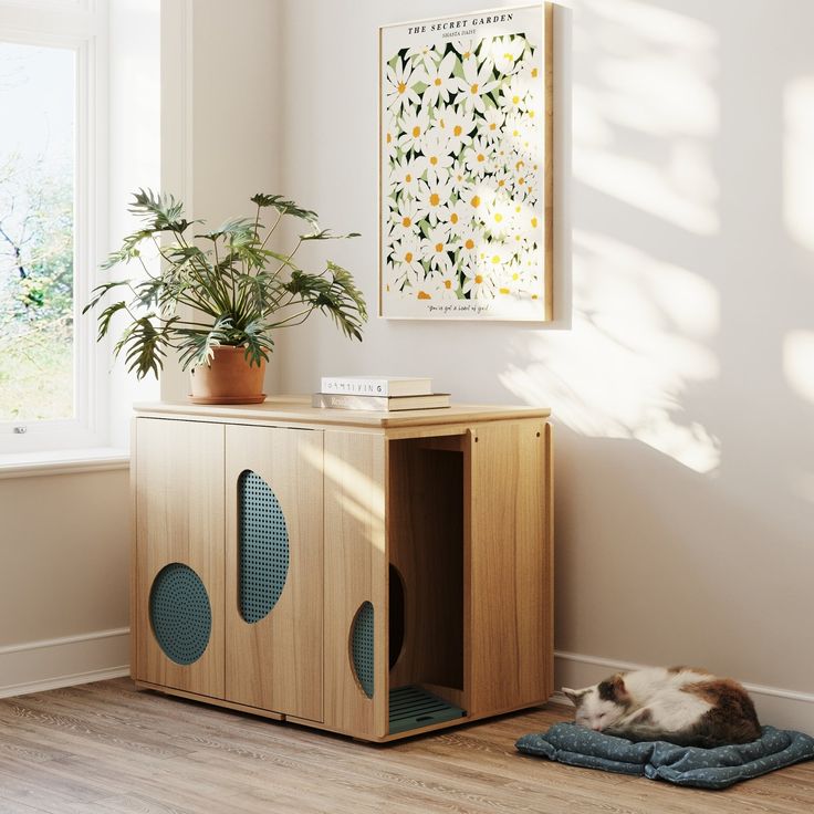 modern cat litter furniture